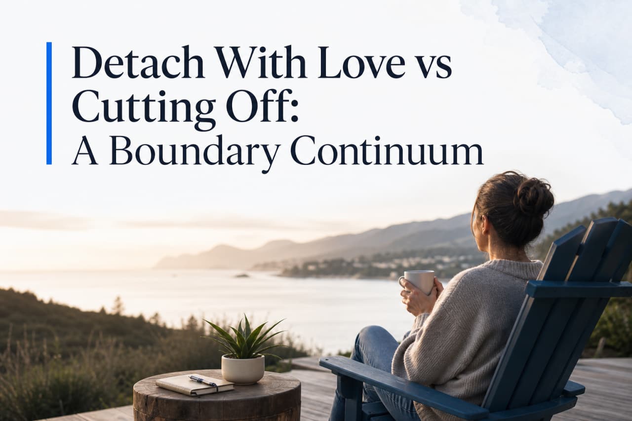 Detach With Love vs Cutting Off: A Boundary Continuum